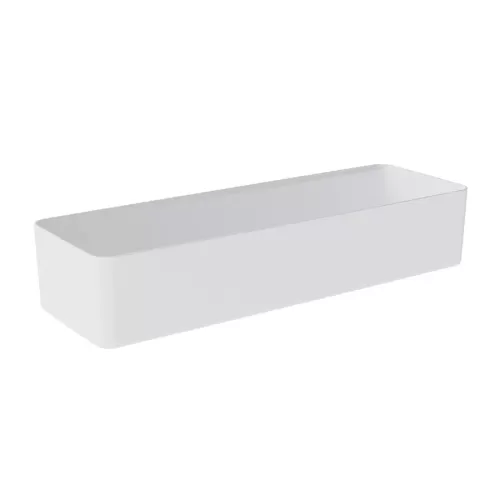 Dalebrook Kata White Melamine Rectangular Crock 17.5x52x10cm 6.65 Litre - pack size 1