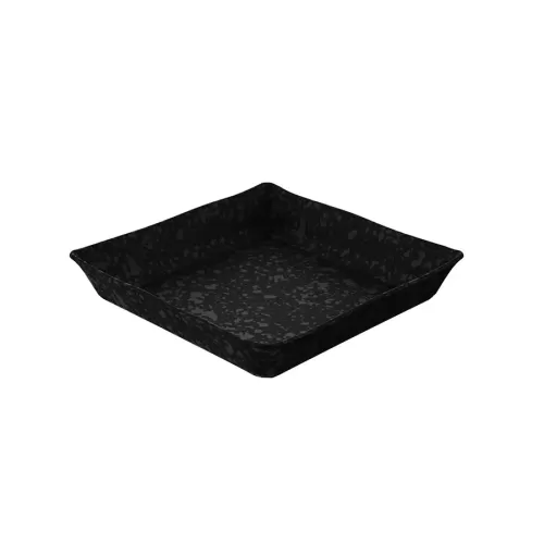 Dalebrook Mineral Black Melamine Square Dish 28x5cm 2 Litre - pack size 1