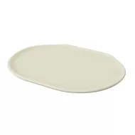 Dalebrook Mineral Parchment Crackle Oval Platter 22.9x30.5cm - pack size 1