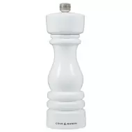 Cole & Mason London White Gloss Wood Salt Mill 18cm - pack size 1