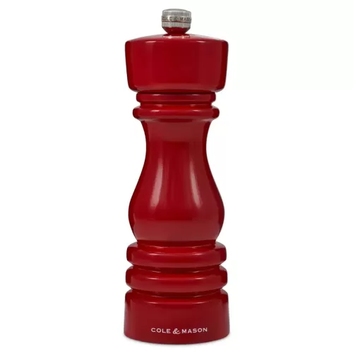 Cole & Mason London Red Gloss Wood Pepper Mill 18cm - pack size 1
