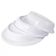 Contacto White Polypropylene Plate Cover 21 cm - pack size 1