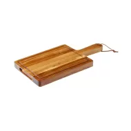 Utopia Chicago Acacia Wood Board With Leather Strap 9.5 x 7in - pack size 1