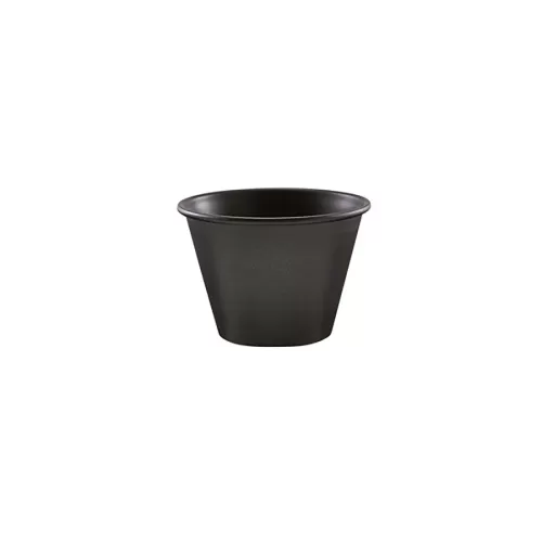 GenWare Metallic Black Stainless Steel Round Ramekin 6x4cm 71ml 2.5oz - pack size 24