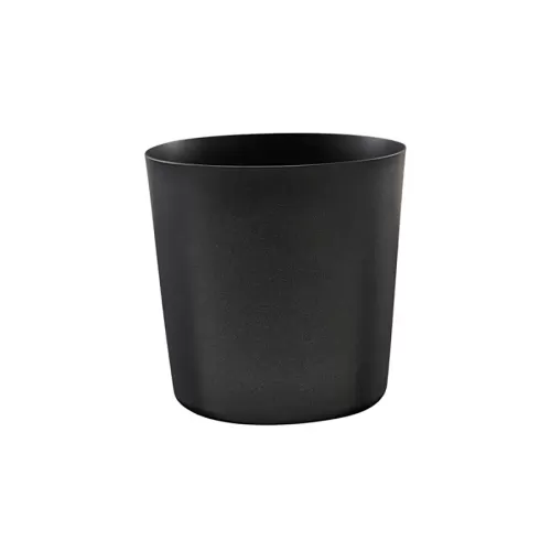 GenWare Metallic Black Stainless Steel Round Serving Cup 8.5x8.5cm 46cl 14.8oz - pack size 12