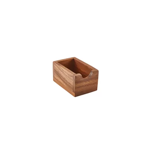 GenWare Acacia Wood Rectangular Sachet Holder 11x7x5.5cm - pack size 1