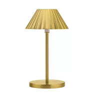 Utopia Aruba Brushed Gold Aluminium LED Cordless Lamp 23cm - pack size 1