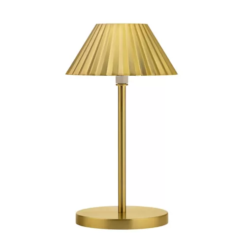 Utopia Aruba Brushed Gold Aluminium LED Cordless Lamp 23cm - pack size 1