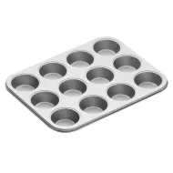 KitchenCraft Non-Stick Steel Twelve Hole Bake Pan 35.5x27.4cm - pack size 1