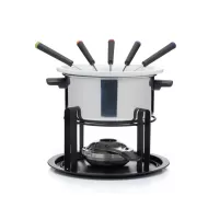KitchenCraft Silver Stainless Steel Deluxe Fondue Set - pack size 1