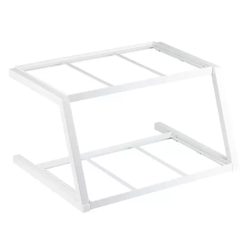 TableCraft Large White Powder Coated Grab & Go Two Tiered 1/1 Gastronorm Frame 59.5x45x33cm - pack size 1