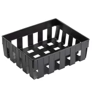 TableCraft Forge Collection Rectangular Black Galvinised Steel 1/3 Gastronorm Basket 26x16.8.5cm - pack size 1