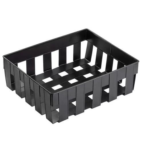 TableCraft Forge Collection Rectangular Black Galvinised Steel 1/3 Gastronorm Basket 26x16.8.5cm - pack size 1
