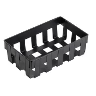TableCraft Forge Collection Rectangular Black Galvinised Steel 1/2 Gastronorm Basket 32.5x26.5x11cm - pack size 1