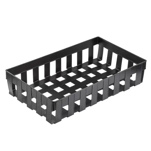 TableCraft Forge Collection Rectangular Black Galvinised Steel 1/1 Gastronorm Basket 52.5x32.5x11cm - pack size 1