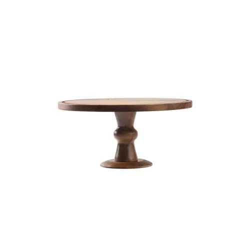 TableCraft Acacia Collection Round Cake Stand 31.5x15cm - pack size 1