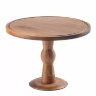 TableCraft Acacia Collection Round Cake Stand 31.5x22.5cm - pack size 1