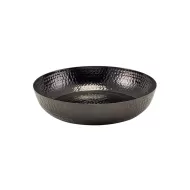 GenWare Black Hammered Aluminium Round Platter 31x7cm - pack size 1
