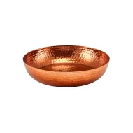 GenWare Copper Hammered Aluminium Round Platter 31x7cm - pack size 1
