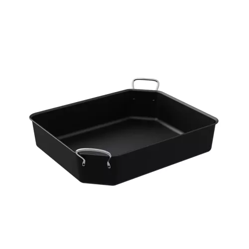 Dalebrook Ore Black Greblon Coated Stainless Steel 1/2 Gastronorm Crock 32.5x26.5x7cm - pack size 1