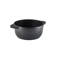 GenWare Non-Stick Black Cast Aluminium Round Casserole Dish 24x11cm 4.4 Litre - pack size 1