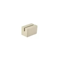 GenWare Stoneware Beige Rectangular Sign Holder 5x3x3cm - pack size 12