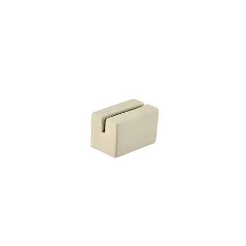 GenWare Stoneware Beige Rectangular Sign Holder 5x3x3cm - pack size 12