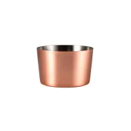 GenWare Copper Plated Round Mini Serving Cup 8x5cm 23cl 8.1oz - pack size 12