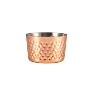 GenWare Copper Plated Round Hammered Mini Serving Cup 8x5cm 23cl 8.1oz - pack size 12