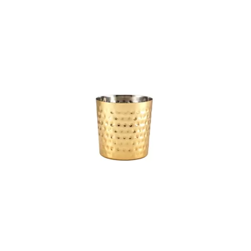 GenWare Gold Plated Round Hammered Mini Serving Cup 8.5x8.5cm - pack size 12