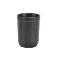 GenWare Forge Stoneware Black Round Cutlery Holder 9x12cm - pack size 6