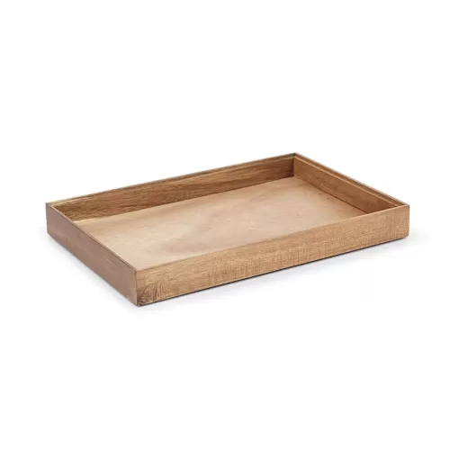 Pujadas Wooden Brown Basket 45 x 30 x 5cm - pack size 1