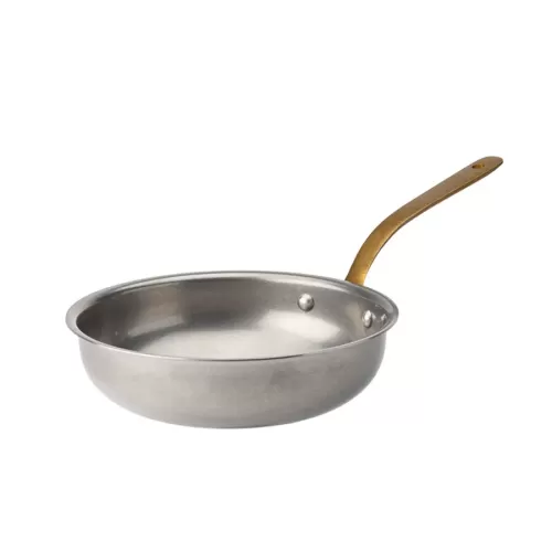 Utopia Vintage Brass Silver Stainless Steel Mini Fry Pan 15.5cm - pack size 6