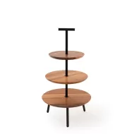 Craster Alto Walnut 3-Tier Cake Stand 32.5 x 58cm - pack size 1