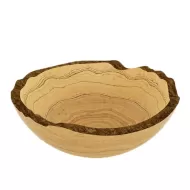 Craster Tilt Large Rustic Olive Wood Bowl 31 x 12cm - pack size 1