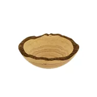 Craster Tilt Small Rustic Olive Wood Bowl 23 x 9cm - pack size 1