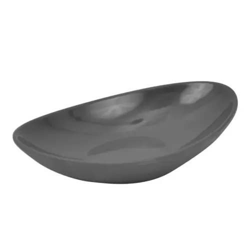 Dalebrook Grey Matt Melamine Reef Low Dish 137X82X33mm - pack size 24