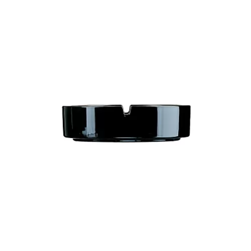Arcoroc Black Stackable Ashtray 10.5cm - pack size 24