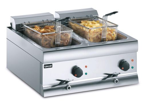 Lincat single pan 2 basket electric fryer DF46 DF49