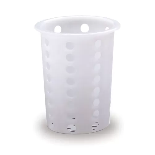 Araven Plastic Round White Cutlery Holder 13.7cm x 97cm - pack size 1