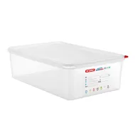 Araven Polypropylene Airtight Container Gastronorm 1/1 20.5ltr With ColourClips and Label - pack size 1