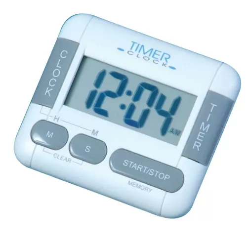 Hanna Digital Timer Count Up/Down With Clock 66x76x20mm - pack size 1