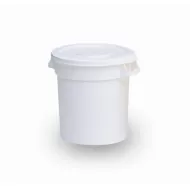 Rubbermaid Brute Bin 38ltr Stackable White Polyethylene - pack size 1