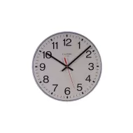 Wall Clock White Plastic Case 25.5cm - pack size 1