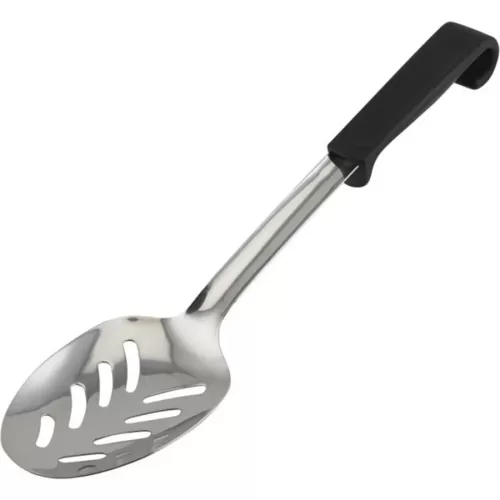 Prepara Buffet Pro Serving Slotted Spoon Stainless Steel Black Plastic Handle - pack size 1