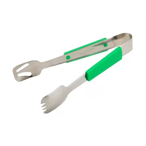 Prepara Buffet Pro Serving Tongs Stainless Steel 23cm Green Plastic Handle - pack size 1