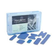 Dependaplast Blue Plasters Assorted Box Of 120 - pack size 1