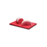Prepara Chopping Board Polyethylene Red 46x30x1.2cm - pack size 1