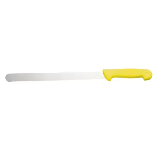 Prepara Bread Knife 12in Stainless Steel Blade Yellow Handle - pack size 1