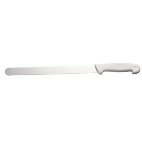 Prepara Bread Knife 10in Stainless Steel Blade White Handle - pack size 1